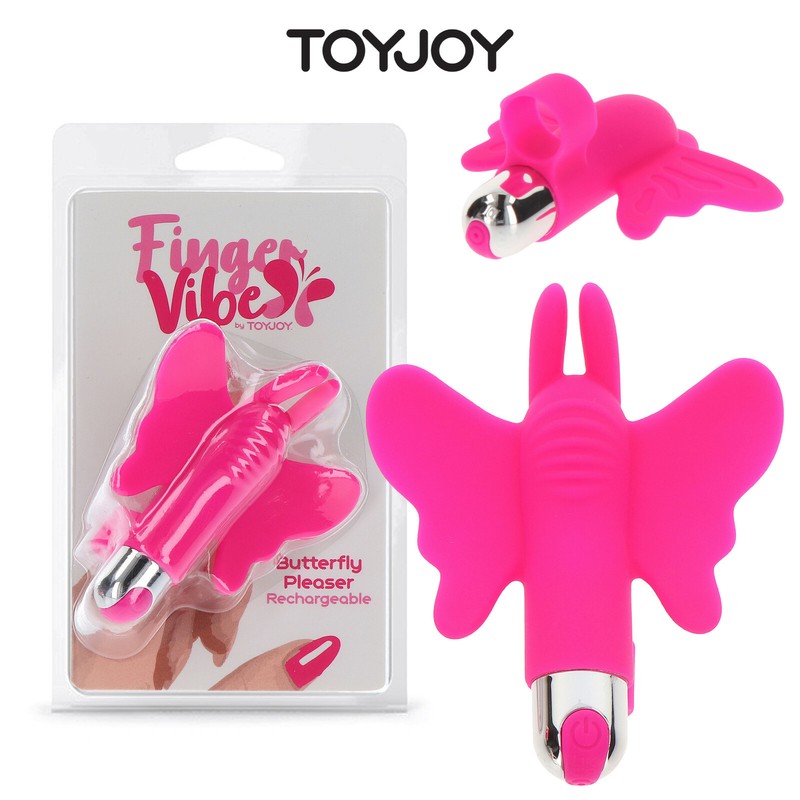 FINGER Vibes ToyJoy FINGER VIBRATOR BUTTERFLY Pleaser Rechargeable VIBRATOR