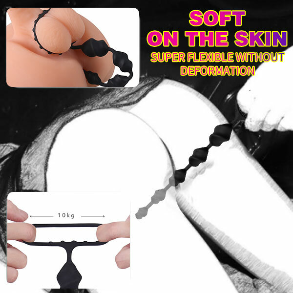 Plug-Adult TPE-Massager-Anal-Sex-Butt-5 Beads-G-spot-Toys-Women-Men-Dildo-Couple