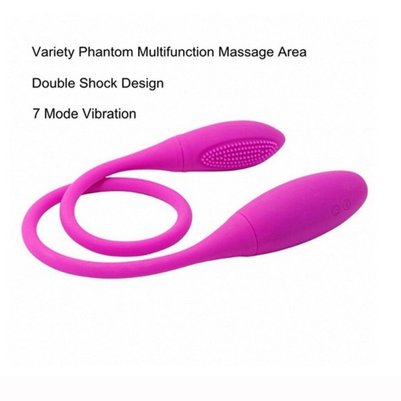 7 Speeds Dual Egg Bullet Dildo Vibrator Anal Butt Plug Sex Toy Women Orgasm Easy gallery