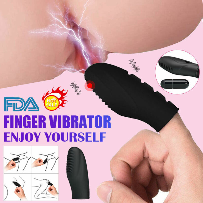 Finger Vibrator G-spot Clit Strap-on Dildo Sex Toys for Women Men Adults