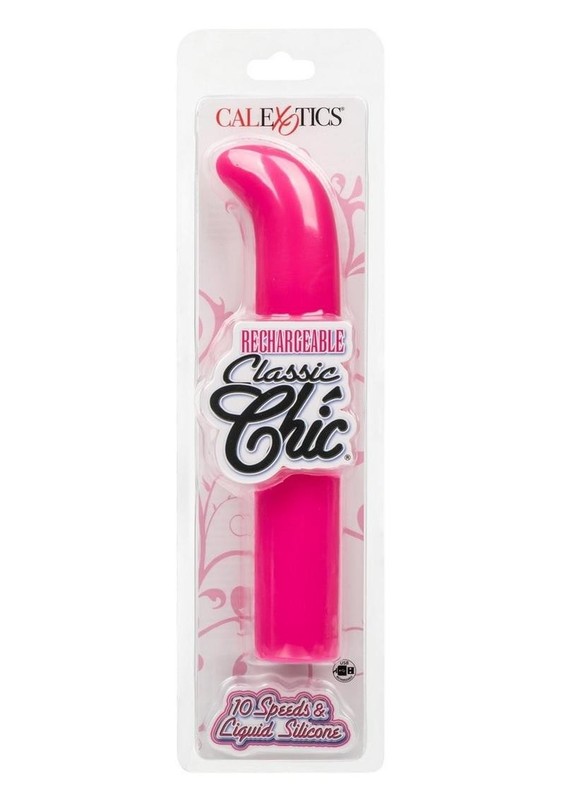 Rechargeable Classic Chic Standard G Silicone Vibrator – Pink