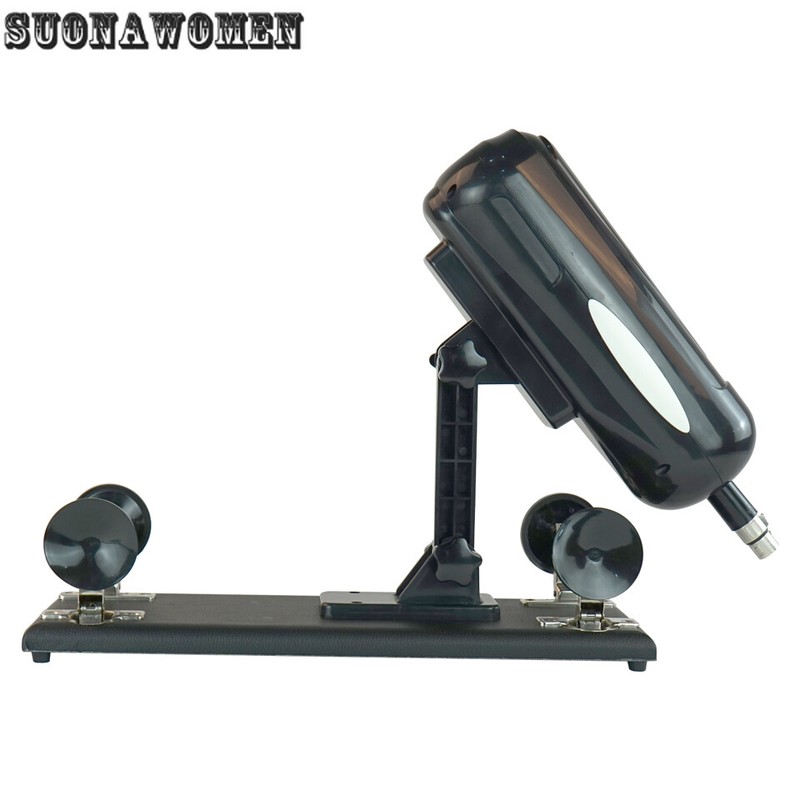 Updated Version Sex Machine Gun Black Dildo Automatic with 3XLR Suction Cup gallery