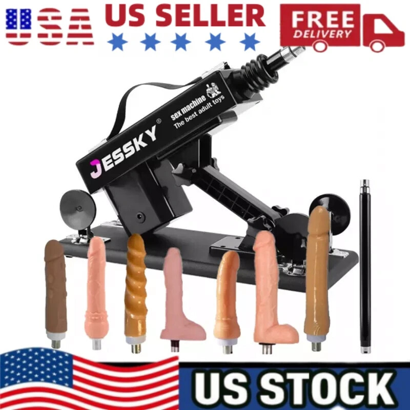 Jessky Automatic Sex Machine With 8 Dildos Male Femal Adult Masturbation Sex toy