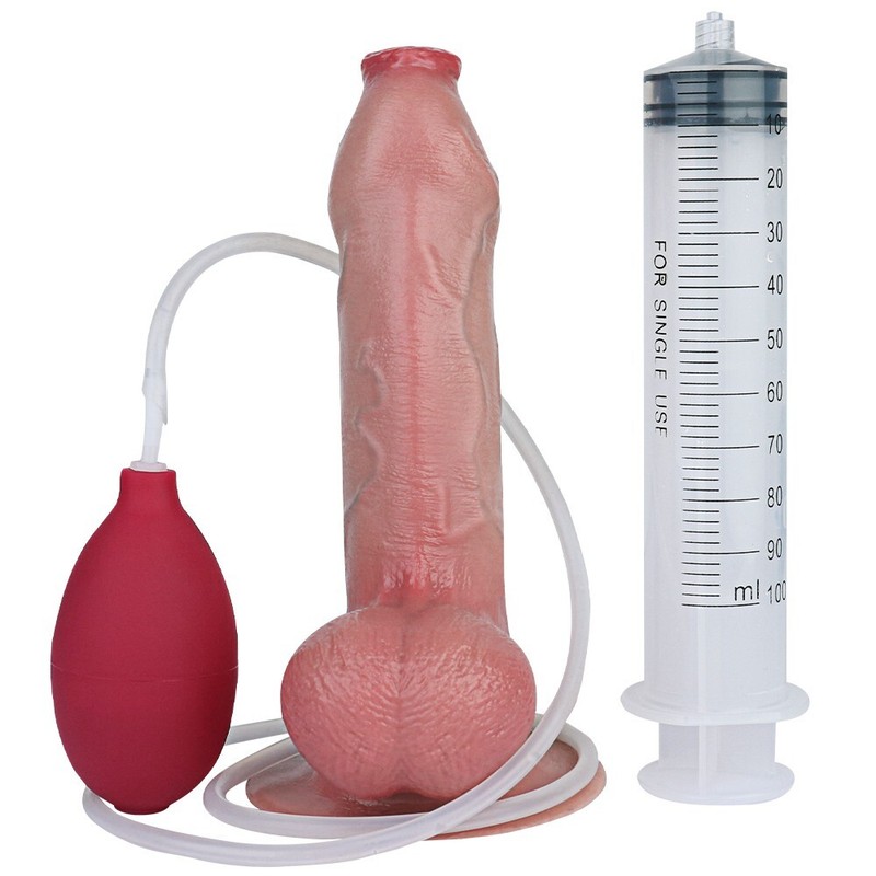 Realistic Squirting Ejaculating Dildo Suction Cup Penis Sex Toys for Women US gallery