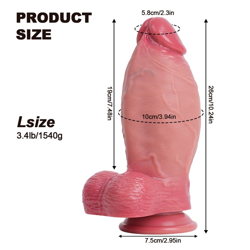 Giant Dildo Vagina Anal Plug Thick Huge Dong Realistic Sex Toys for Women Men gallery