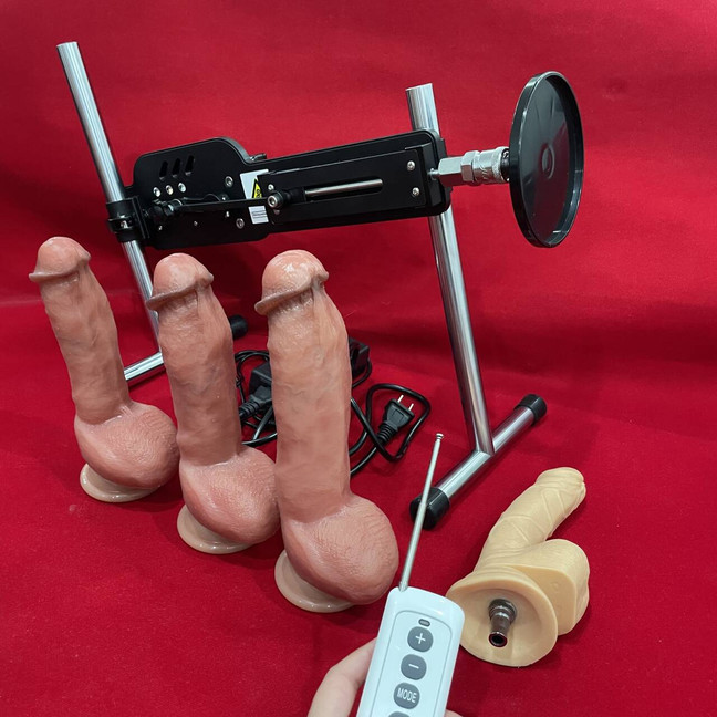 Automatic Thrusting Love Sex Machine Device Remote Control with Dildo Adapter gallery