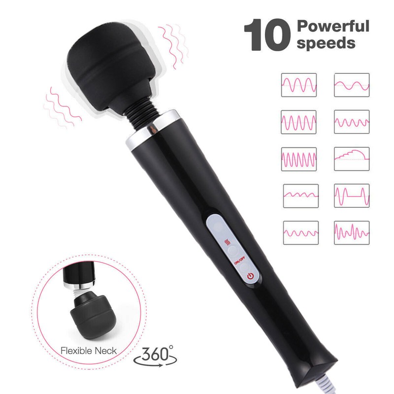 Personal Massage Multi Speed Neck Full Body Wand Massager Vibrator For Men Women gallery