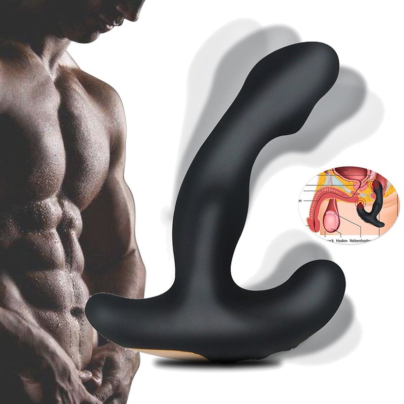 USB Rechargeable Silicone Prostate Massager For Men Gay Anal Dildo Vibrator Plug