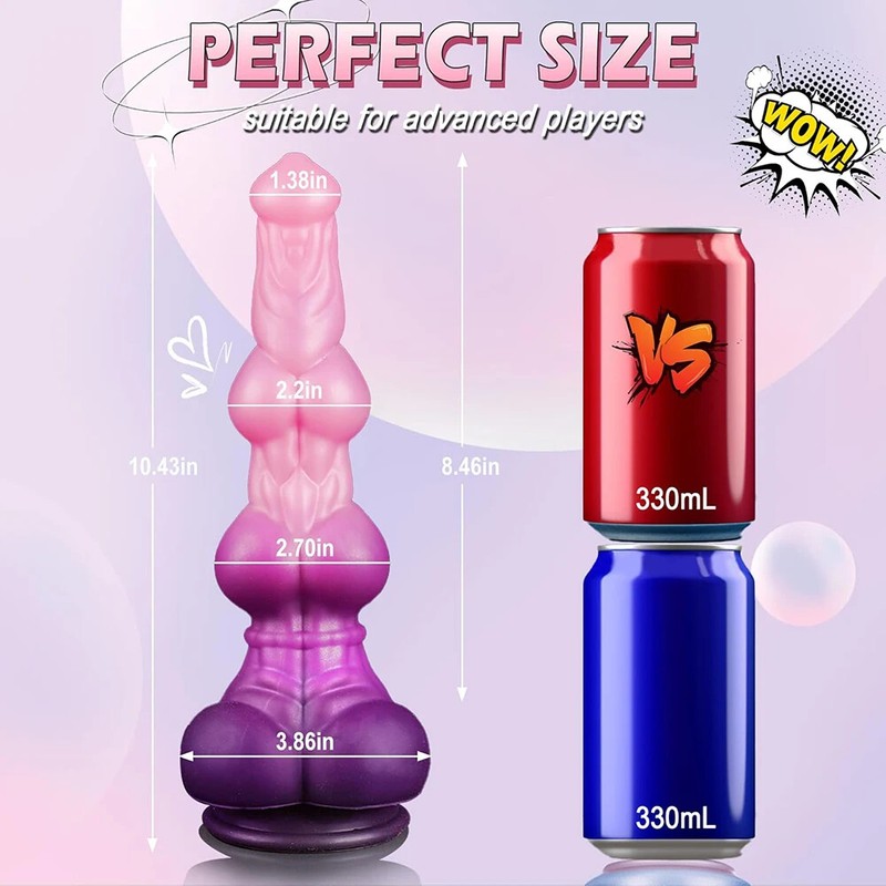 New Huge Dildo Silicone Penis Monster Big Knot Fantasy Dick Female Anal Sex Toy