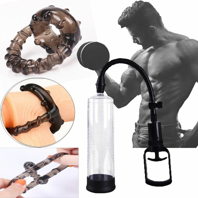 9inch Male Bigger Penis Growth Power Vacuum Enhancement Enlarger Pump New