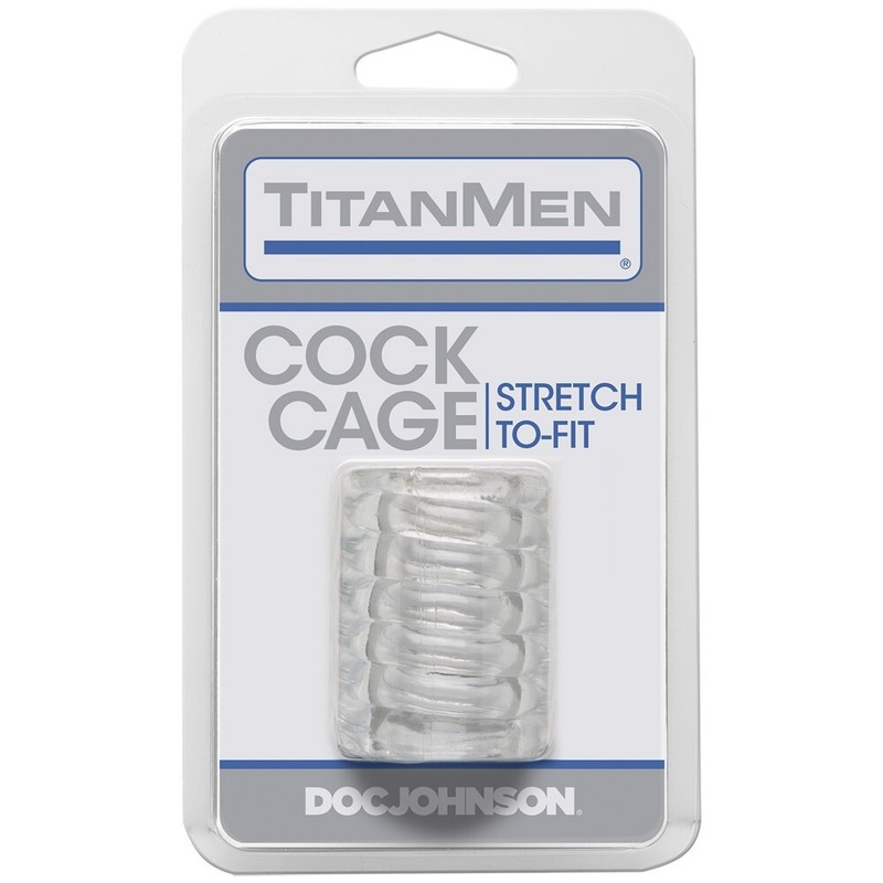 Titanmen Cock Cage Clear - Male Penis Erection Enhancer Girth Sleeve Sex Toy gallery