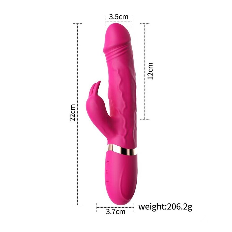 Thrusting Rotating Rabbit Vibrator Dildo G Spot Clit Massager Sex Toys for Women gallery