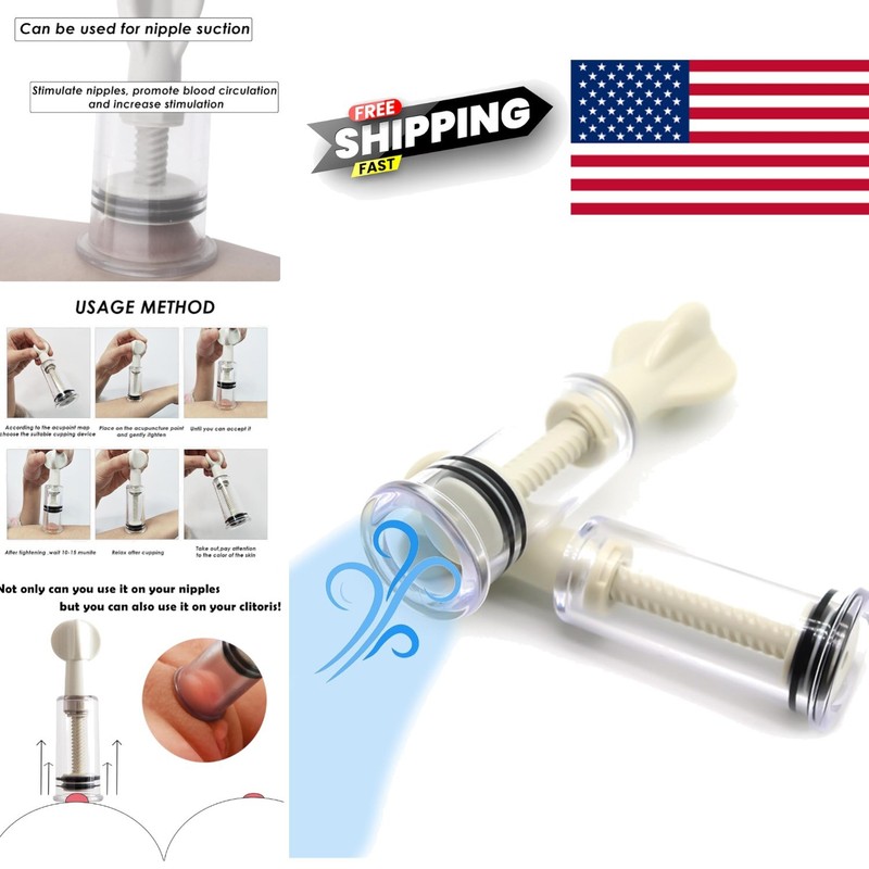 Soft Rubber Nipple Suckers for Women Adjustable Pressure Clitoral Pleasure