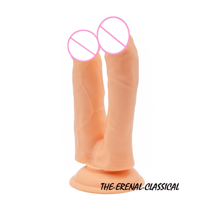 Double Head Dildos Penetration G-spot Stimulation of Penis Dual Ended Sex Toys gallery