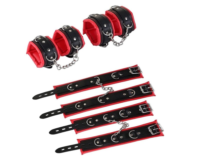 BDSM Fetish Open Leg Bar Bondage Kit Restraint Leg Open Ankle Handcuffs Sex Toy