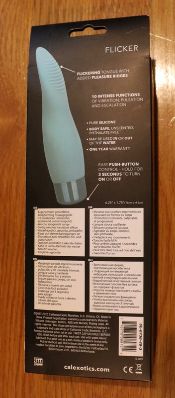 CALIFORNIA EXOTIC EDEN FLICKER = 10 INTENSE FUNCTIONS = WATERPROOF = NEW IN BOX gallery
