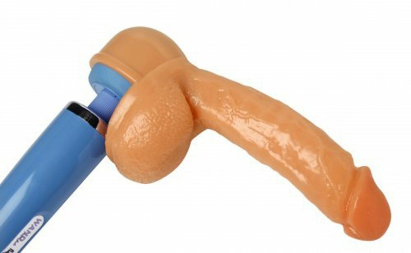 Wand Essentials 8 Inches Ride-N-Vibe Dildo Attachment Sex-Toy Dildo for Women