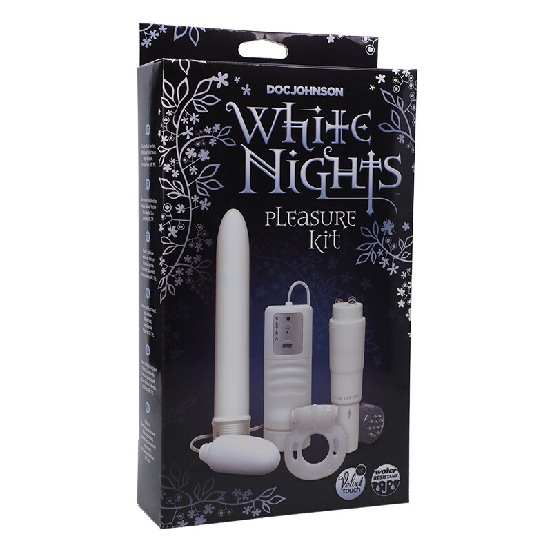 White Nights Pleasure Couples Sex Toy Kit Three Bullet Vibes Vibrator cock ring
