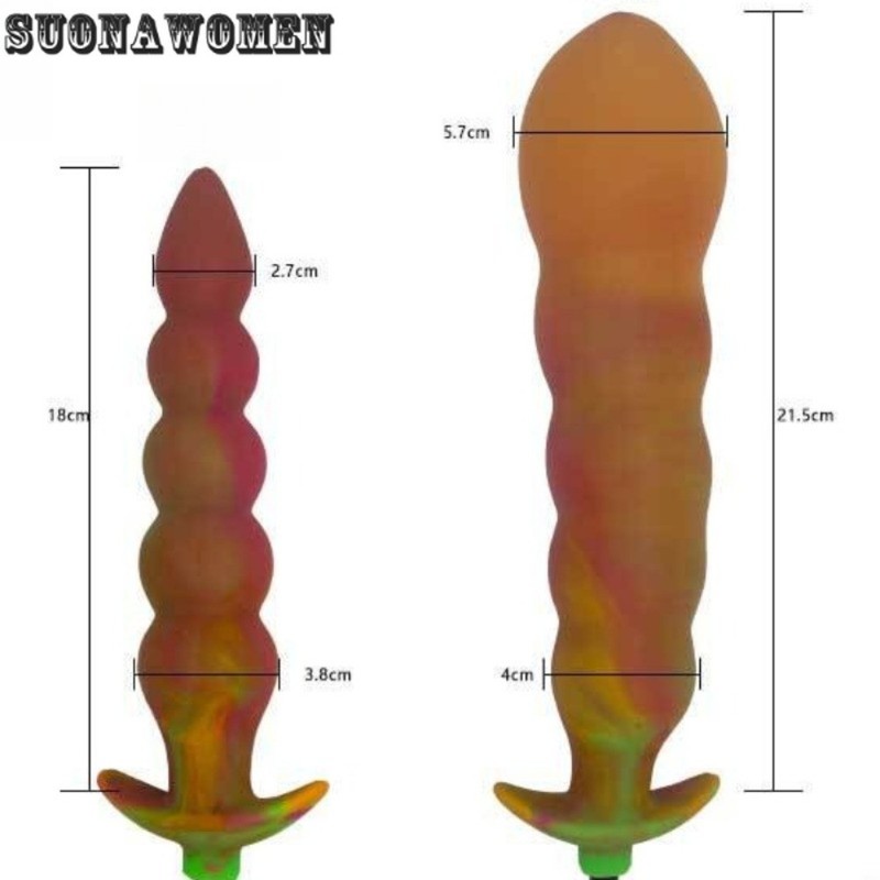 Inflatable Anal Plug with 5 Coloured Beads Posterior Bead Massage Anal Dilator gallery