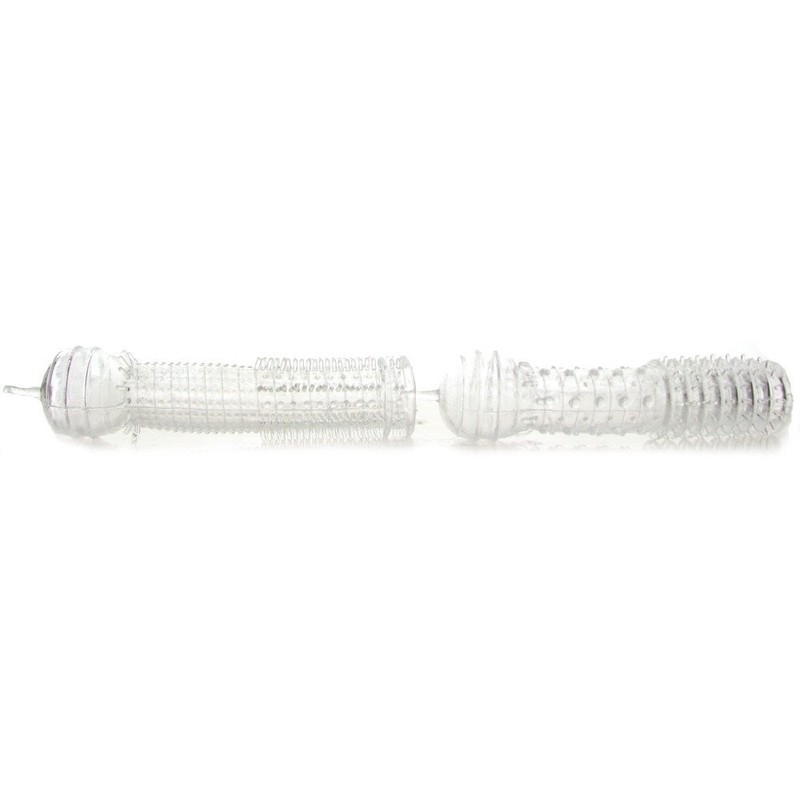 2 Soft Stretchy Penis Extension Sleeve Thicker Cock Cage Length Girth Enhancer gallery