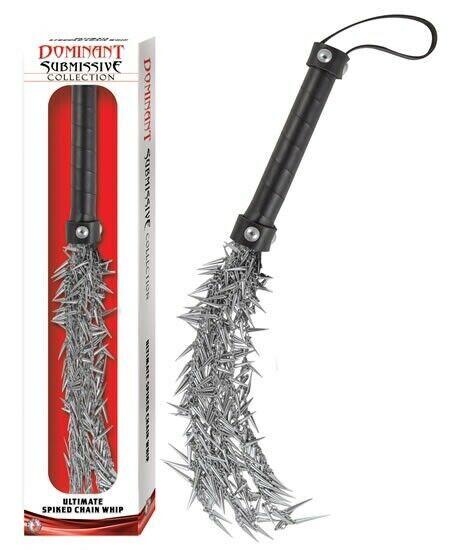 Dominant Submissive Collection Ultimate Spiked Iron Chain Whip