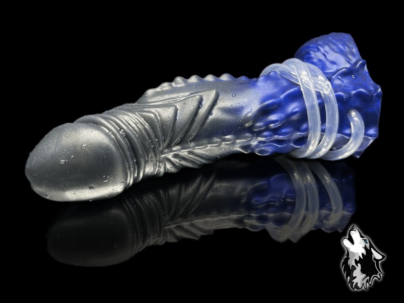 FlirtyDawg Fantasy CumTube Demon Dildo 8 inch silicone monster sex toy made USA