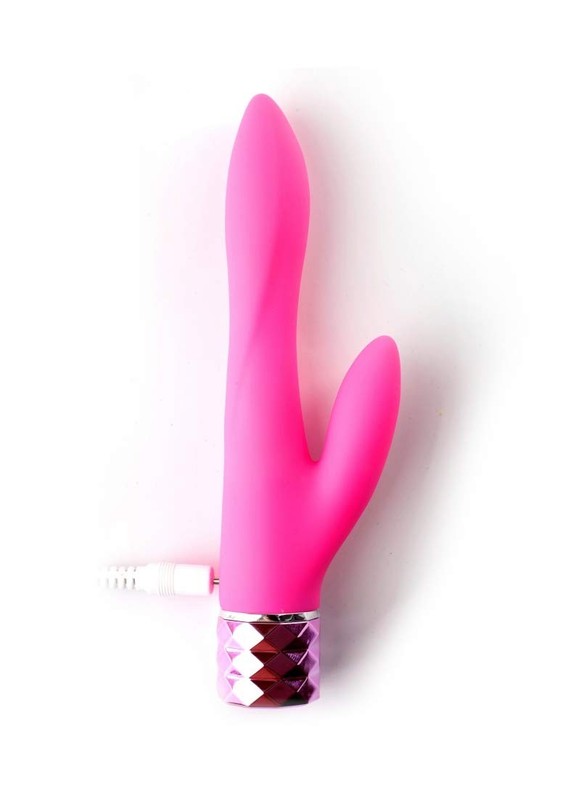 Maia Toys Victoria Rechargeable Silicone Dual Vibe, Neon Pink gallery