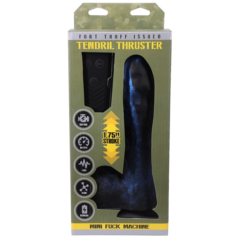 Fort Troff Tendril Thruster Mini F*** Machine Rechargeable Remote-Controlled Sil