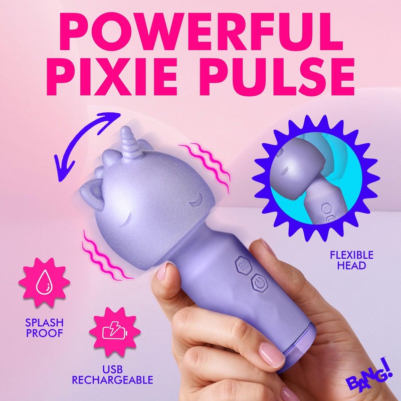 Bang! Unicorn Silicone Wand for Beginners, Women & Couples. Cute and Whimsical. gallery