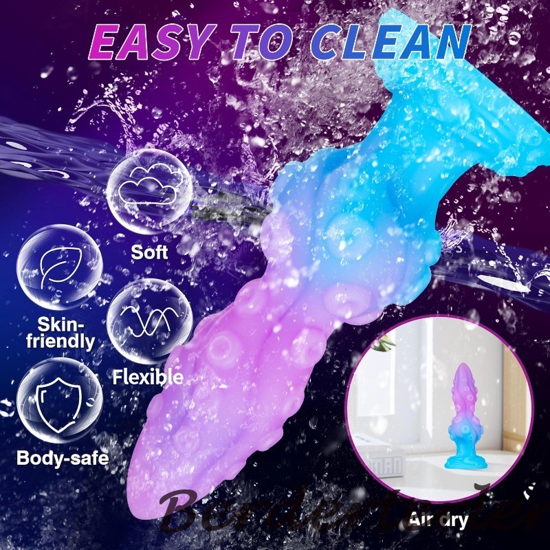 Blue Purple Silicone Dildo Anal Plug Masturbator Butt Plug Female Anal Sex Toys