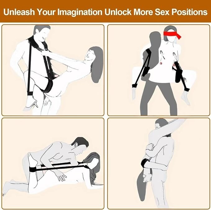 Sex Swing Hang Bondage Restraint Love Slings BDSM Sex Toy with Adjustable Straps gallery