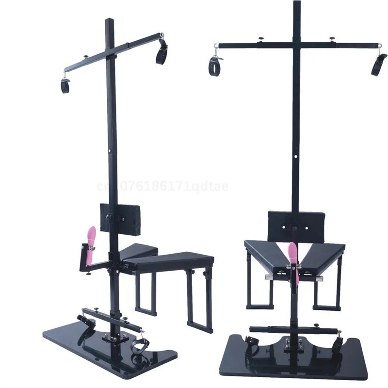 Sex Stand BDSM Bondage Sex Chair Collar Handcuffs Set Training Tools Furniture