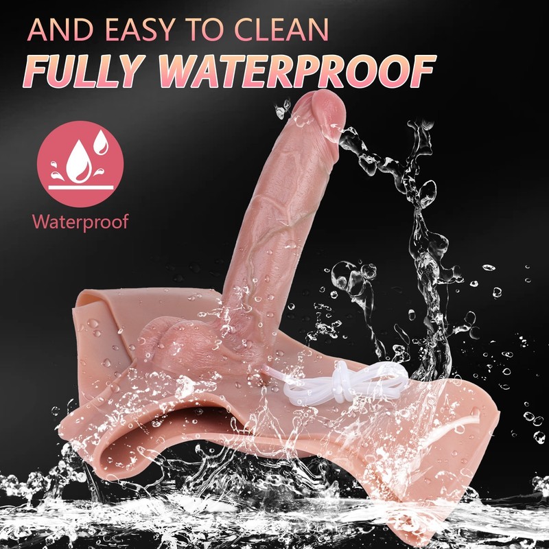 Wearable Solid Squirting Ejaculating Dildo Pants Silicone Realistic Strapon gallery