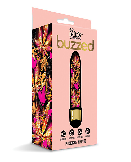 Buzzed 5&Prime; Mini Vibe Bullet Vibrator Pink Kush