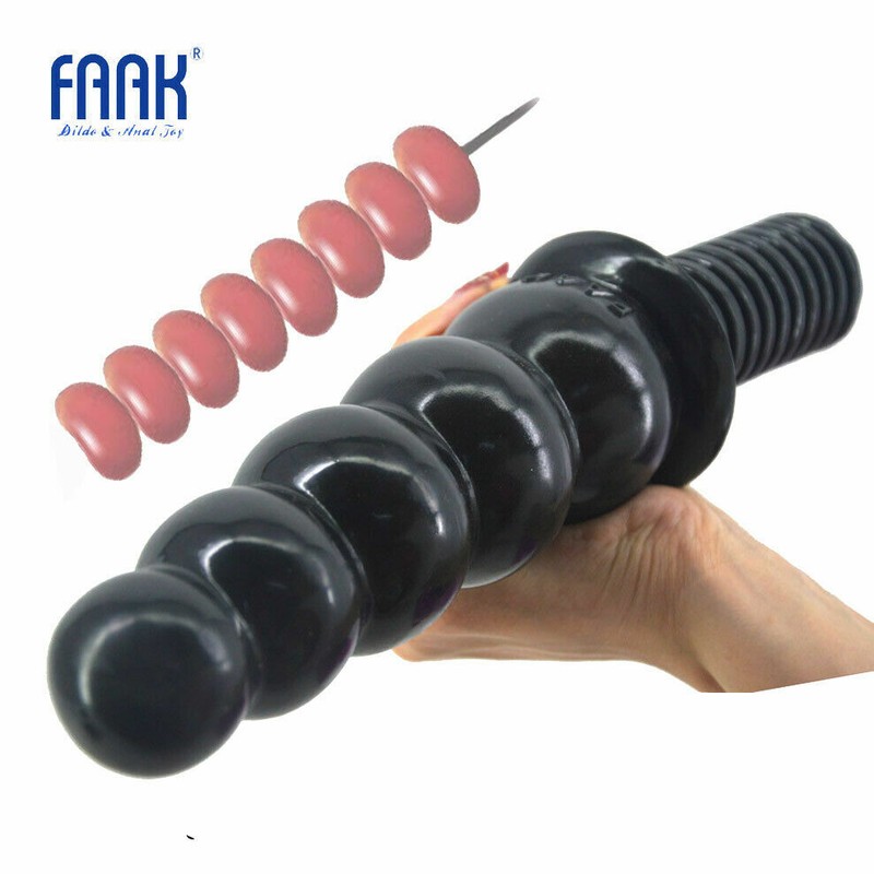 Womens Anal Plug Sex Toys Beads Dild Huge Penis 2.36" Thick 11.2"Long Anal Dildo gallery