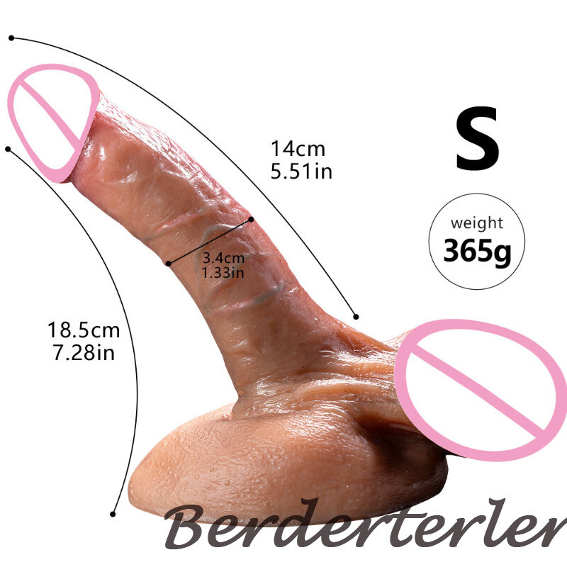 Super Soft Dildo Penis Suction Double-layer Silicone Penis Dick Lesbian Sex Toys gallery