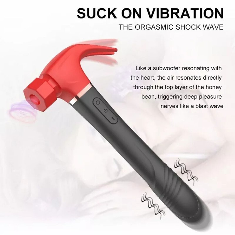 Hammer Clitoris Sucking Vibrator Clitoris G-Spot Massager Dildo Women Sex Toy gallery