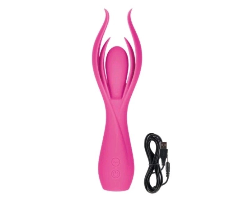 LUST by JOPEN L7 Waterproof Silicone 10 Function USB Rechargeable Massager Pink