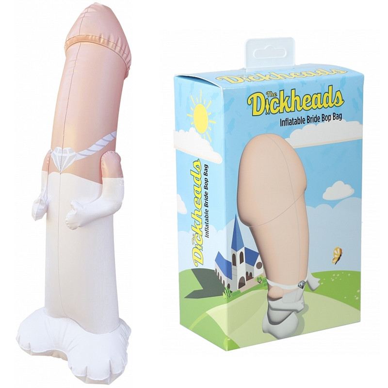 Inflatable Bride Dickhead Doll Funny Gift Bachelorette Party Supply Accessory