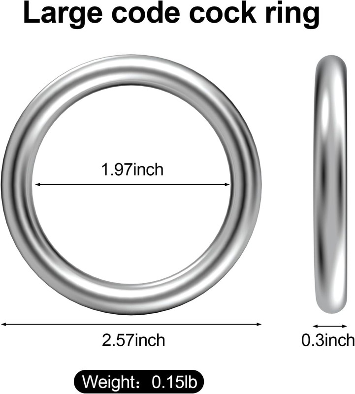 Stainless Steel Male Penis Rings, Arc Ring Delay Ring,Smooth Sex Toys for Men,De gallery