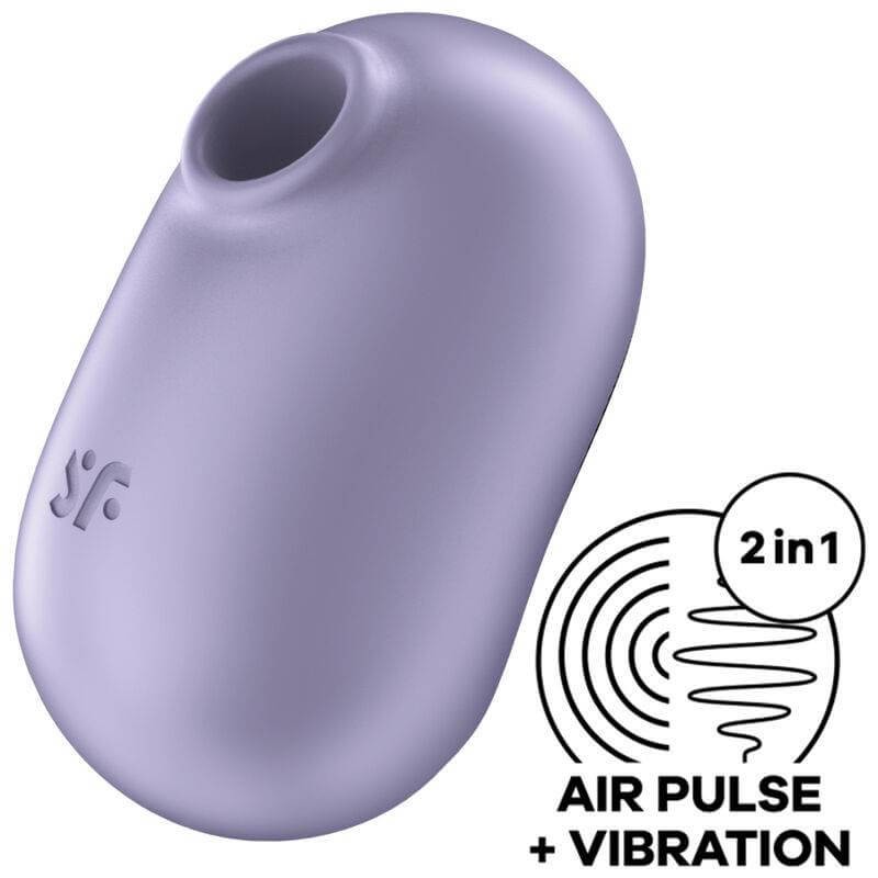 Satisfyer Pro To Go 2 Double Air Pulse Stimulator & Vibrator – Purple