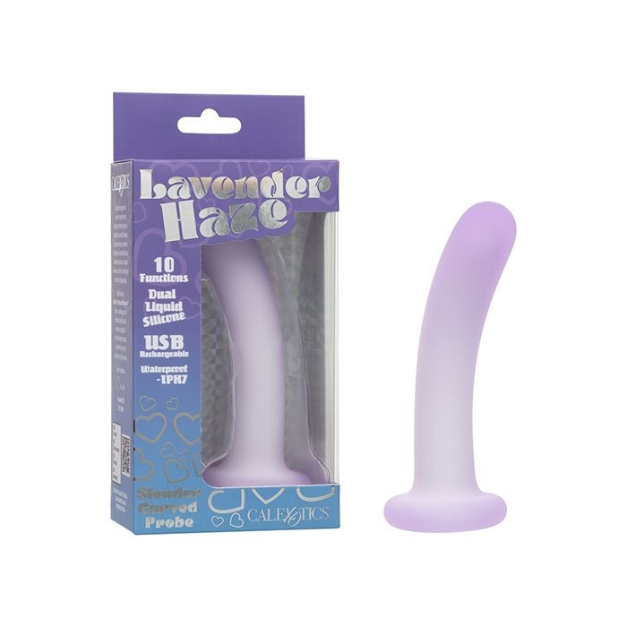 Lavender Haze Slender Curved Anal Probe