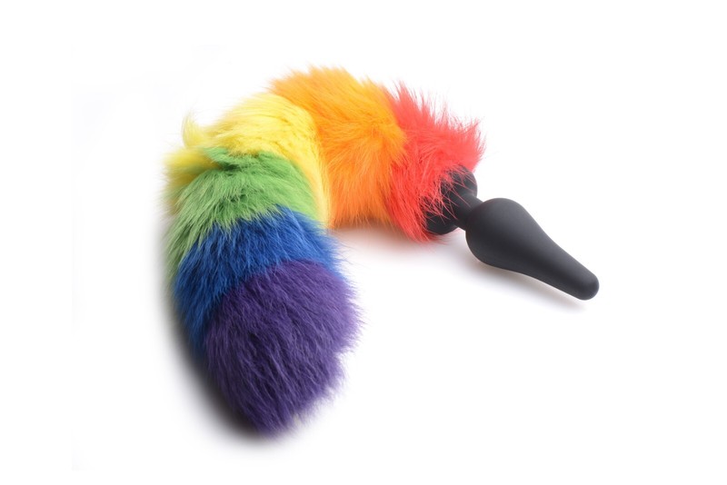 Tailz Rainbow Tail Silicone Butt Plug gallery