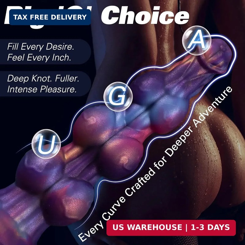 7" Monster Knot Dildo, Fantasy Thick Knotted Silicone Dildo with Strong Suction gallery