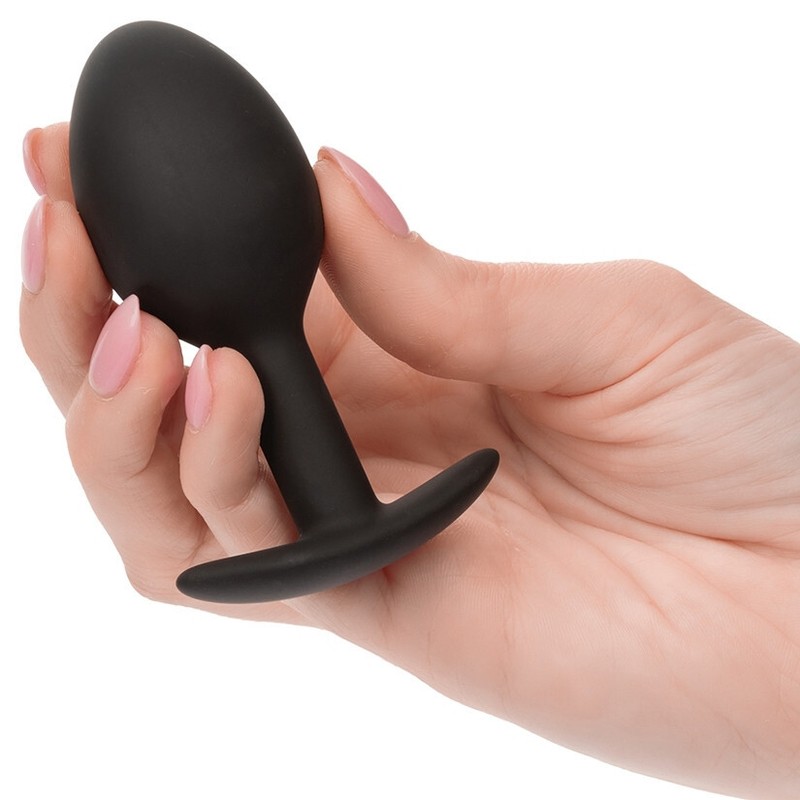 Weighted Silicone Plug - Bulbous Ball Shaped Tip Anal Stimulator gallery