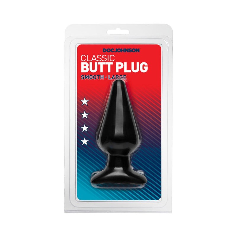 Doc Johnson Classic Butt Plug – Large – Black