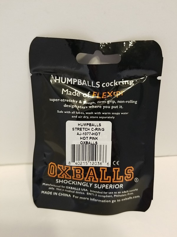 Oxballs Humpballs Stretch Cockring Hot Pink FLEXtpr Stack em Enhance UR Hangers gallery
