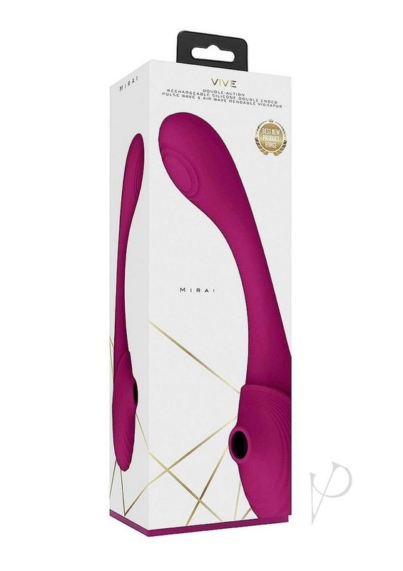 Vive MIRAI Rechargeable Silicone Dual Motor Double Ended Bendable Pulse and