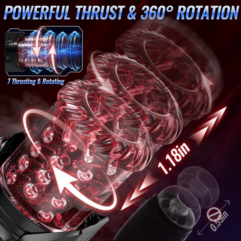 Sex Toys for Men Penis Pump - EINSEO Full Waterproof Male Masturbator Stroker gallery