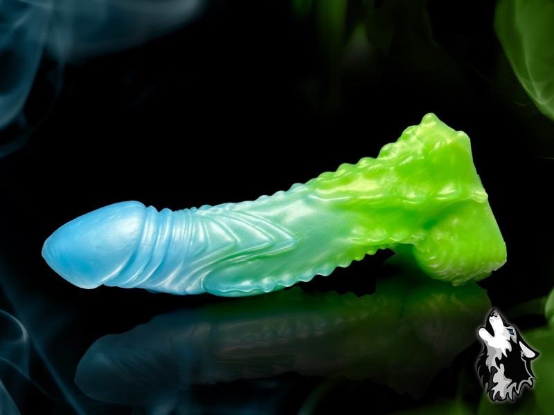 Fantasy Demon Devil Dildo 7 inch platinum silicone monster realistic sex toys